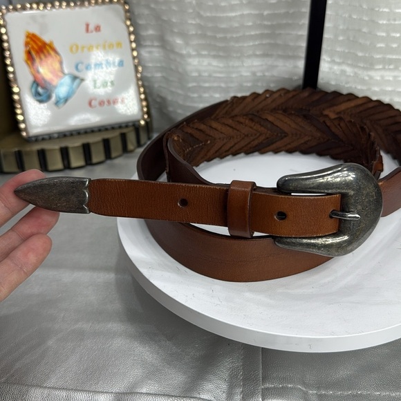 (H) COLE HAAN, women\'s vintage braided leather belt, made in Italy, size 40 main image 8